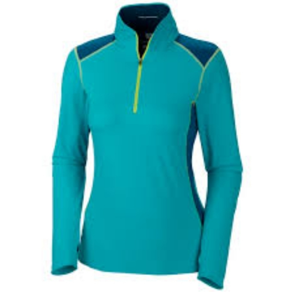 Columbia women M Onmi wick freeze degree 1/2 zipper pullover jacket thum…